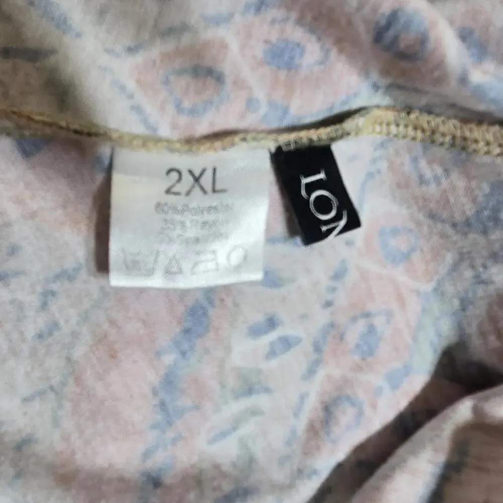 Lomon Women's Long Sleeve Geometric Pattern Top Size 2XL - Picture 5 of 6